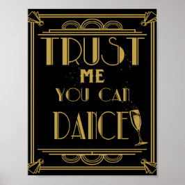 Póster Art Deco Créeme usted puede bailar Fiesta imprimir