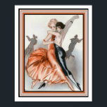 Póster Art Deco "Dance Le Deux" 16 x 20 Poster<br><div class="desc">Dance Le Deux,  Poster parisino Art Deco - 16 x 20</div>