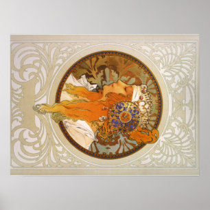 Póster Art déco de Alfonso Mucha