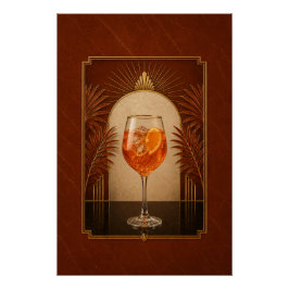 Póster Art Déco de Aperol Spritz | Gatsby B Imprim