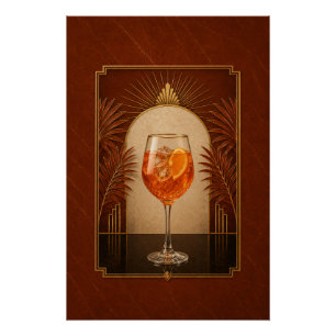 Póster Art Déco de Aperol Spritz Gatsby B Imprim