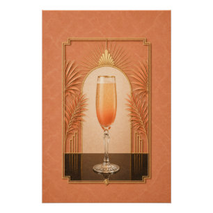 Póster Art Déco de Bellini Arte de Bar