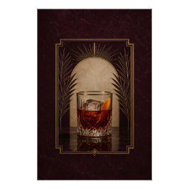 Póster Art Déco de Boulevardier | Arte de Bar