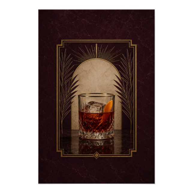 Póster Art Déco de Boulevardier | Arte de Bar (Anverso)
