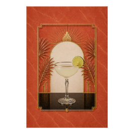 Póster Art Déco de Daiquiri | Arte de Bar