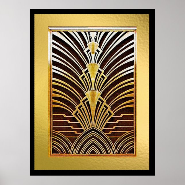 Póster Art Deco de lujo (Frente)