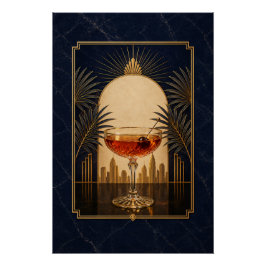 Póster Art Déco de Manhattan | Gatsby Speak imprim