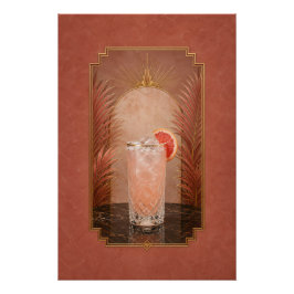 Póster Art Déco de Paloma | Arte de Bar