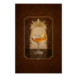 Póster Art Déco de Sidecar | Arte de Bar