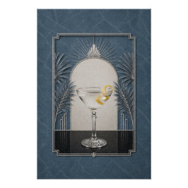 Póster Art Déco de Vesper | Arte de Bar