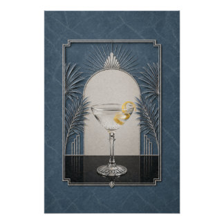 Póster Art Déco de Vesper | Arte de Bar