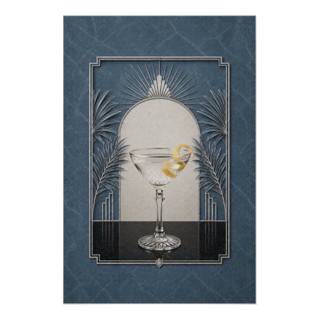 Póster Art Déco de Vesper | Arte de Bar (Anverso)