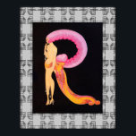 Póster Art Deco Design con la letra de Erte R Poster<br><div class="desc">Si elige descargar, Su tienda Walgreen local hace posters de su descarga en diferentes tamaños y en varias texturas a un precio muy bueno. A veces con un descuento. Un consejo de mi amigo estadounidense. Para el Reino Unido, véase "Digital Printing" en línea. La imagen central es de la serie...</div>