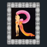 Póster Art Deco Design con la letra de Erte R Poster<br><div class="desc">Si elige descargar, Su tienda Walgreen local hace posters de su descarga en diferentes tamaños y en varias texturas a un precio muy bueno. A veces con un descuento. Un consejo de mi amigo estadounidense. Para el Reino Unido, véase "Digital Printing" en línea. La imagen central es de la serie...</div>