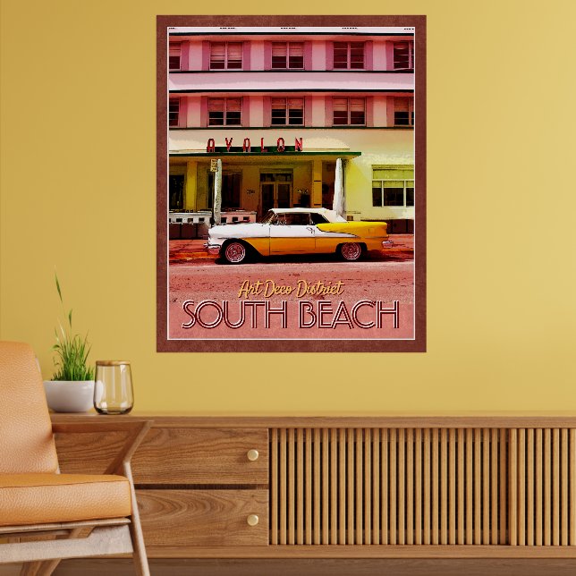 Póster Art Deco District, Miami, Florida (Salón 2)