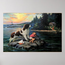 Póster Art Deco encontrado por Edward Mason Eggleston