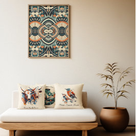 Póster Art Deco escandinavo