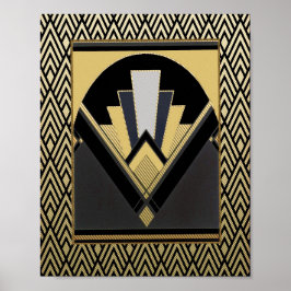 Póster Art Deco Fan Poster.