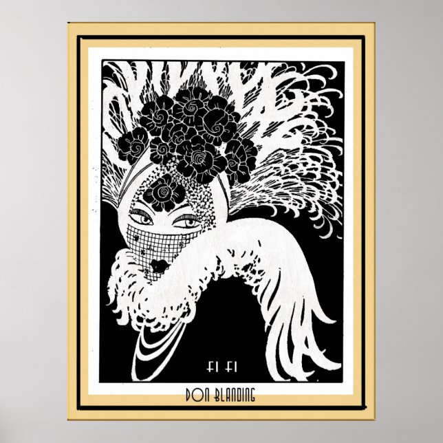 Póster Art Deco "Fi FI" Don Blanding Art (Frente)