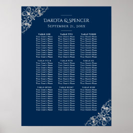 Póster Art Deco Filigree | Gráfico de asientos de la Mari