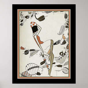Póster Art Deco/Grunge de los años 20