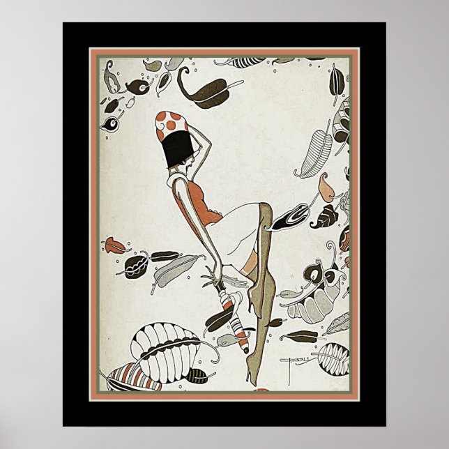 Póster Art Deco/Grunge de los años 20 (Frente)