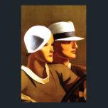 Póster Art Deco Hermosa Conducción Pareja<br><div class="desc">Nada es mejor que el glamour y la sensualidad del Movimiento Art Deco de los años 20 que esta imagen de una pareja elegante y hermosa cruzando en su automóvil. Un regalo perfecto para los amantes de los posters y del arte Art Decó. El artista es Marcello Dudovich (1878-1962), pintor,...</div>