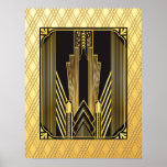 Póster Art Deco icónico<br><div class="desc">Si elige descargar, Su tienda Walgreen local hace posters de su descarga en diferentes tamaños y en varias texturas a un precio muy bueno. A veces con un descuento. Un consejo de mi amigo estadounidense. Para el Reino Unido, véase "Digital Printing" en línea. He creado un poster muy similar al...</div>