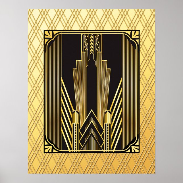 Póster Art Deco icónico (Frente)