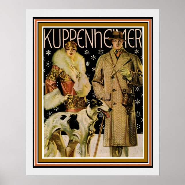 Póster Art Deco Kuppenheimer Ad Poster 16 x 20 (Frente)