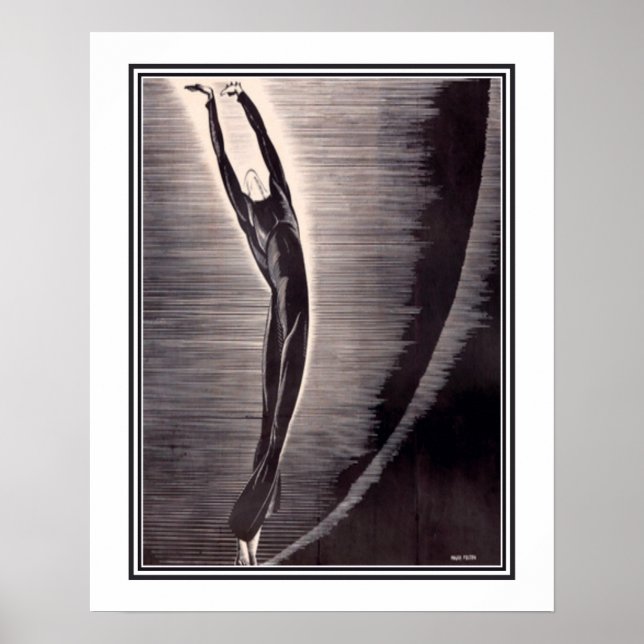 Póster Art Deco "La bailarina" (Frente)