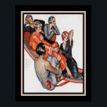 Póster Art Deco "La pequeña rubia oscura dijo..." aproxim<br><div class="desc">Impresión Art Déco de 1929 de Ruth Eastman admirando a las damas. El título es "La pequeña rubia oscura dijo" — 'No es tan terriblemente joven. ¡Jugaría para él después de la cena!" 11x14 mostrado aquí. Disponible en otros tamaños,  incluyendo 8x10 estándar y 16x20.</div>