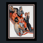 Póster Art Deco "La pequeña rubia oscura dijo..." aproxim<br><div class="desc">Impresión Art Déco de 1929 de Ruth Eastman admirando a las damas. El título es "La pequeña rubia oscura dijo" — 'No es tan terriblemente joven. ¡Jugaría para él después de la cena!" 11x14 mostrado aquí. Disponible en otros tamaños,  incluyendo 8x10 estándar y 16x20.</div>