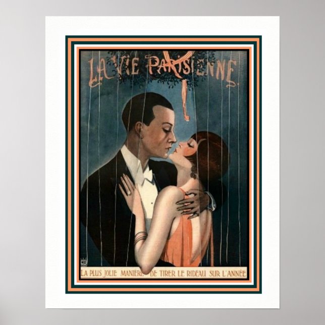 Póster Art Deco La Vie Parisienne 16 x 20 (Frente)