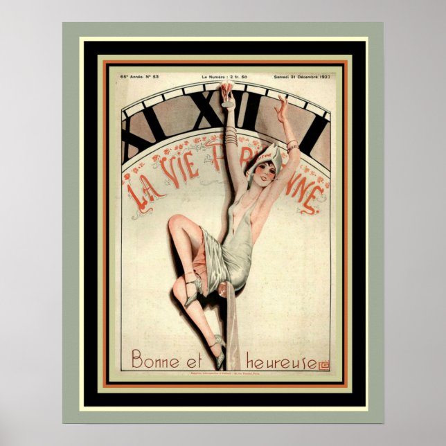 Póster Art Deco La Vie Parisienne 16 x 20 Poster (Frente)