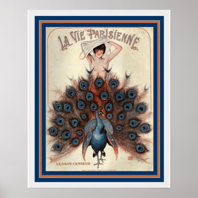 Póster Art Deco La Vie Parisienne 16 x 20 Poster (Frente)