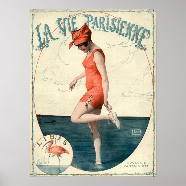 Póster Art Deco La Vie Parisienne Poster (Frente)