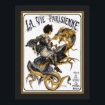 Póster Art Deco La Vie Parisienne Poster (Edición) de los<br><div class="desc">Captura de ojos, veinteañeros, portada Art Deco para La Vie Parisienne con un chica de flapor montando un dragón. Poster mide la norma 11x14 (se muestra). También disponible en el estándar 16x20, tamaños de personalizado y lienzo.</div>