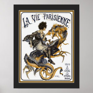 Póster Art Deco La Vie Parisienne Poster (Edición) de los