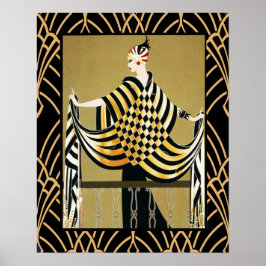 Póster Art Deco Lady Poster