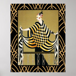 Póster Art Deco Lady Poster