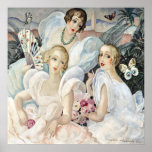 Póster Art Deco - Les femmes fatales<br><div class="desc">Fecha:1933. Las mujeres fatales de Gerda Wegener. Estilo: Art Nouveau/ Déco</div>