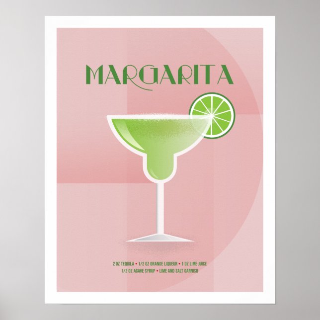 Póster Art Deco Margarita (Frente)