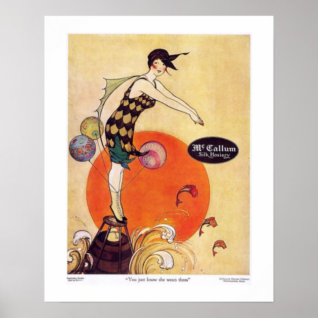 Póster Art Deco McCallum Hosiery (Frente)