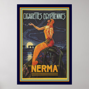 Póster Art Deco Nerma Cigarette Ad Poster 13 x 19