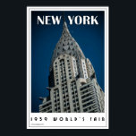 Póster Art Deco New York<br><div class="desc">Una serie de afiches antiguos que reflejan el estilo de los años 20 y 30. Disponible en determinados coeficientes de aspecto sólo creados con un efecto de aceite de color completo glorioso. Adecuado para todas las edades.</div>