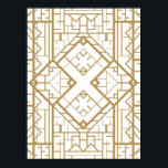 Póster Art Deco, Nouveau, oro, blanco, elegante, moda, pa<br><div class="desc">Art deco,  nouveau,  oro,  blanco,  elegante,  moda,  patrón,  plantilla,  moda</div>