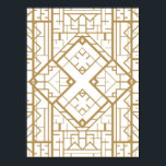 Póster Art Deco, Nouveau, oro, blanco, elegante, moda, pa<br><div class="desc">Art deco,  nouveau,  oro,  blanco,  elegante,  moda,  patrón,  plantilla,  moda</div>
