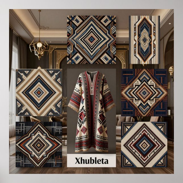 Póster Art Deco Opulence Geometric Patterns I HER_XHU_001 (Frente)