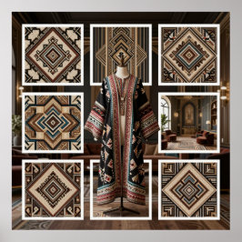 Póster Art Deco Opulence Geometric Patterns V HER_XHU_001